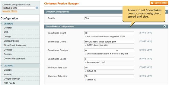 Magento Extension: Christmas Holiday Season Effects Extension
